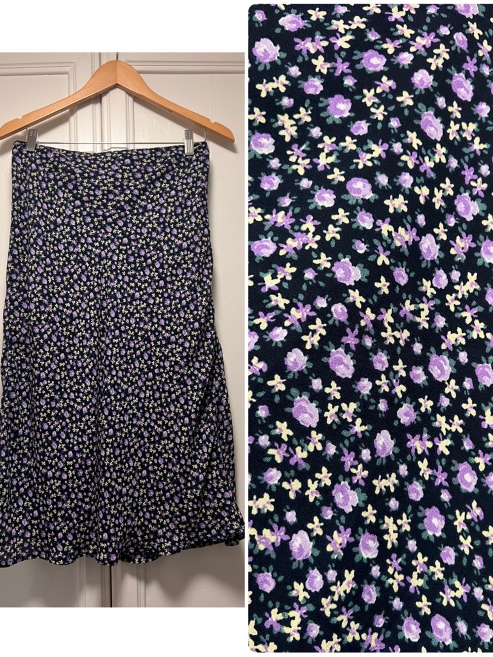 Abercrombie A-Line Floral Skirt